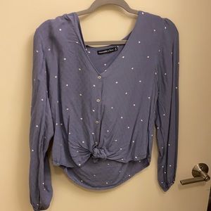 Abercrombie tie front top